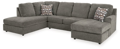 Seccional de 2 piezas con chaise longue O'Phannon - Masilla