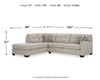 Mahoney 2-Piece Sectional with Chaise