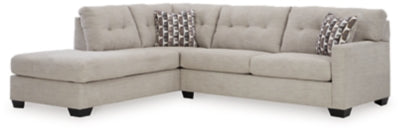 Seccional Mahoney de 2 piezas con chaise longue - Guijarro