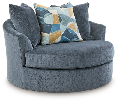 Silla giratoria extragrande con acento Maxon Place - Marina de guerra