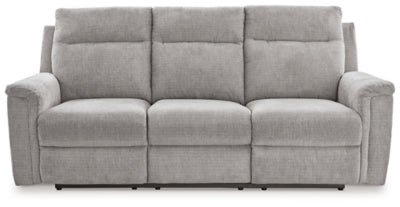 Barnsana Power Reclining Sofa - Ash