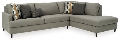 Seccional de 2 piezas Santasia con chaise longue - Granito