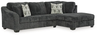 Seccional de 2 piezas Biddeford con chaise longue - Sombra