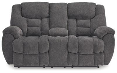 Loveseat reclinable Foreside con consola
