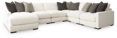 Seccional Elissa Court de 6 piezas con chaise longue