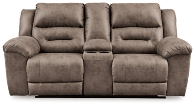 Stoneland Power Reclining Loveseat with Console - Fossil