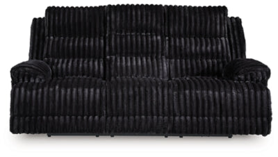 Sofá reclinable eléctrico Technique con mesa abatible