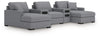 Seccional de 5 piezas Omaha by Ashley con sistema de audio y chaise longue