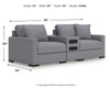 Loveseat seccional de 3 piezas Omaha by Ashley con sistema de audio