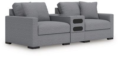 Loveseat seccional de 3 piezas Omaha by Ashley con sistema de audio