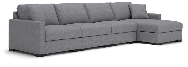 Omaha by Ashley 4-Piece Sectional with Storage Chaise