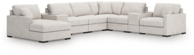 Omaha by Ashley 8-Piece Sectional with Chaise and Storage Consoles