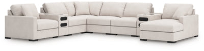 Seccional Omaha by Ashley de 8 piezas con sistema de audio y chaise longue