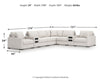 Omaha by Ashley 8-Piece Sectional with Audio Consoles