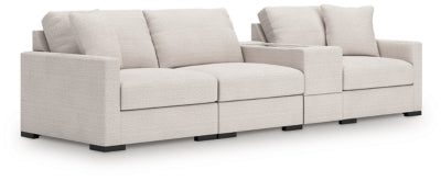 Seccional de 4 piezas Omaha by Ashley con consola de almacenamiento