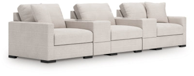 Seccional de 5 piezas Omaha by Ashley con consolas de almacenamiento