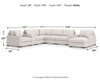 Omaha by Ashley 8-Piece Sectional with Chaise and Storage Consoles