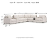 Omaha by Ashley 8-Piece Sectional with Audio and Storage Consoles