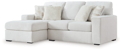 Seccional de 2 piezas con chaise longue Leighelli