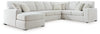 Seccional Leighelli de 4 piezas con chaise longue