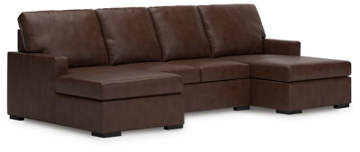 Seccional moderno de 3 piezas con chaise longue doble