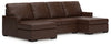 Seccional moderno de 3 piezas con chaise longue doble