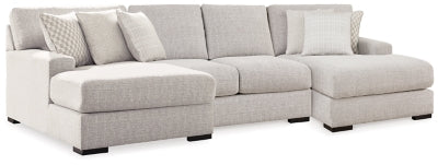 Seccional Larce de 3 piezas con chaise longue - Piedra