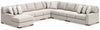 Seccional Larce de 6 piezas con chaise longue