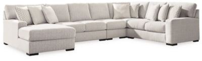 Seccional Larce de 5 piezas con chaise longue - Piedra