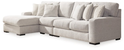 Seccional Larce de 3 piezas con chaise longue - Piedra