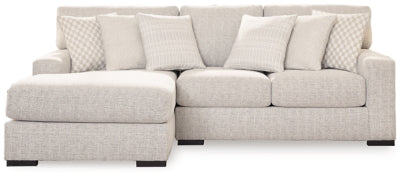 Seccional Larce de 2 piezas con chaise longue - Piedra