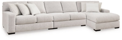 Seccional Larce de 3 piezas con chaise longue - Piedra