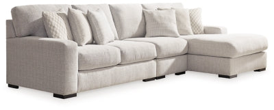 Seccional Larce de 3 piezas con chaise longue - Piedra