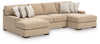 Seccional Larce de 3 piezas con chaise longue