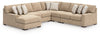 Seccional Larce de 5 piezas con chaise longue