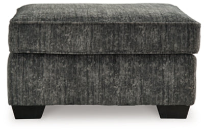 Lonoke Ottoman - Gunmetal