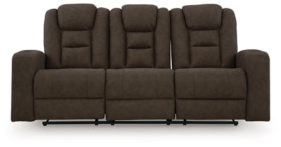 Sofá reclinable Mayhem Madness con mesa abatible