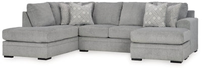 Seccional de 2 piezas Casselbury con chaise longue - Cemento