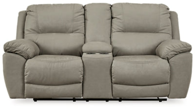 Loveseat reclinable Gaucho de última generación con consola - Masilla