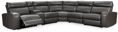 Samperstone 6-Piece Power Reclining Sectional - Gray
