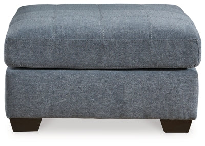 Marleton Oversized Accent Ottoman - Denim