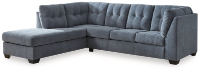 Marleton 2-Piece Sleeper Sectional with Chaise - Denim