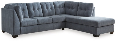 Marleton 2-Piece Sleeper Sectional with Chaise - Denim