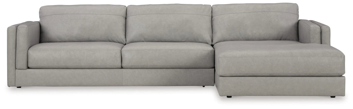 Amiata 2-Piece Sectional with Chaise - Glacier