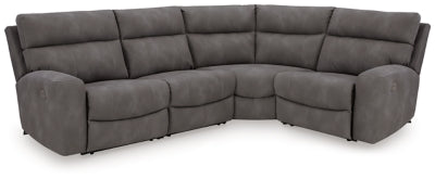 Next-Gen DuraPella 4-Piece Power Reclining Sectional - Slate