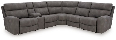 Next-Gen DuraPella 6-Piece Power Reclining Sectional - Slate