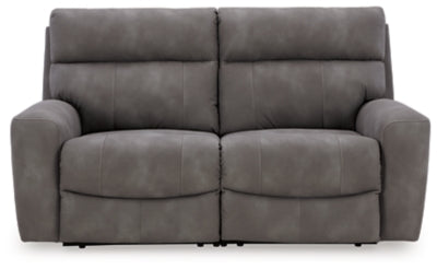 Next-Gen DuraPella 2-Piece Power Reclining Sectional Loveseat - Slate