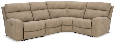 Next-Gen DuraPella 4-Piece Power Reclining Sectional - Sand