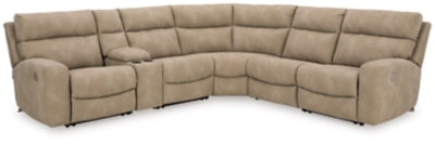 Next-Gen Durapella 6-Piece Power Reclining Sectional - Sand