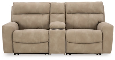 Next-Gen Durapella 3-Piece Power Reclining Sectional Loveseat with Console